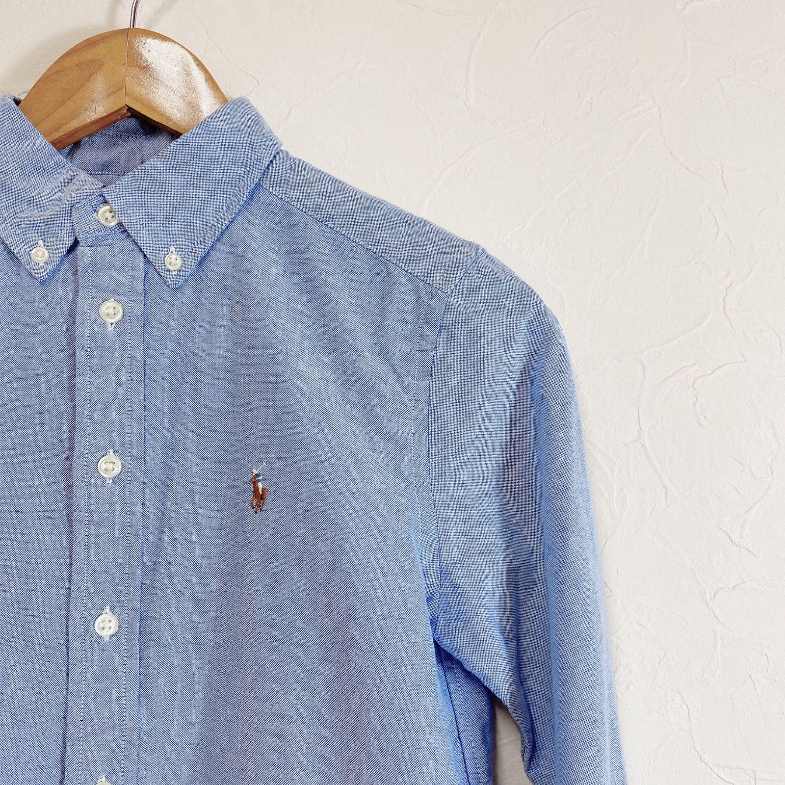 美品 POLO RALPH LAUREN ポロ ラルフローレン メンズ シャツ M スリム 