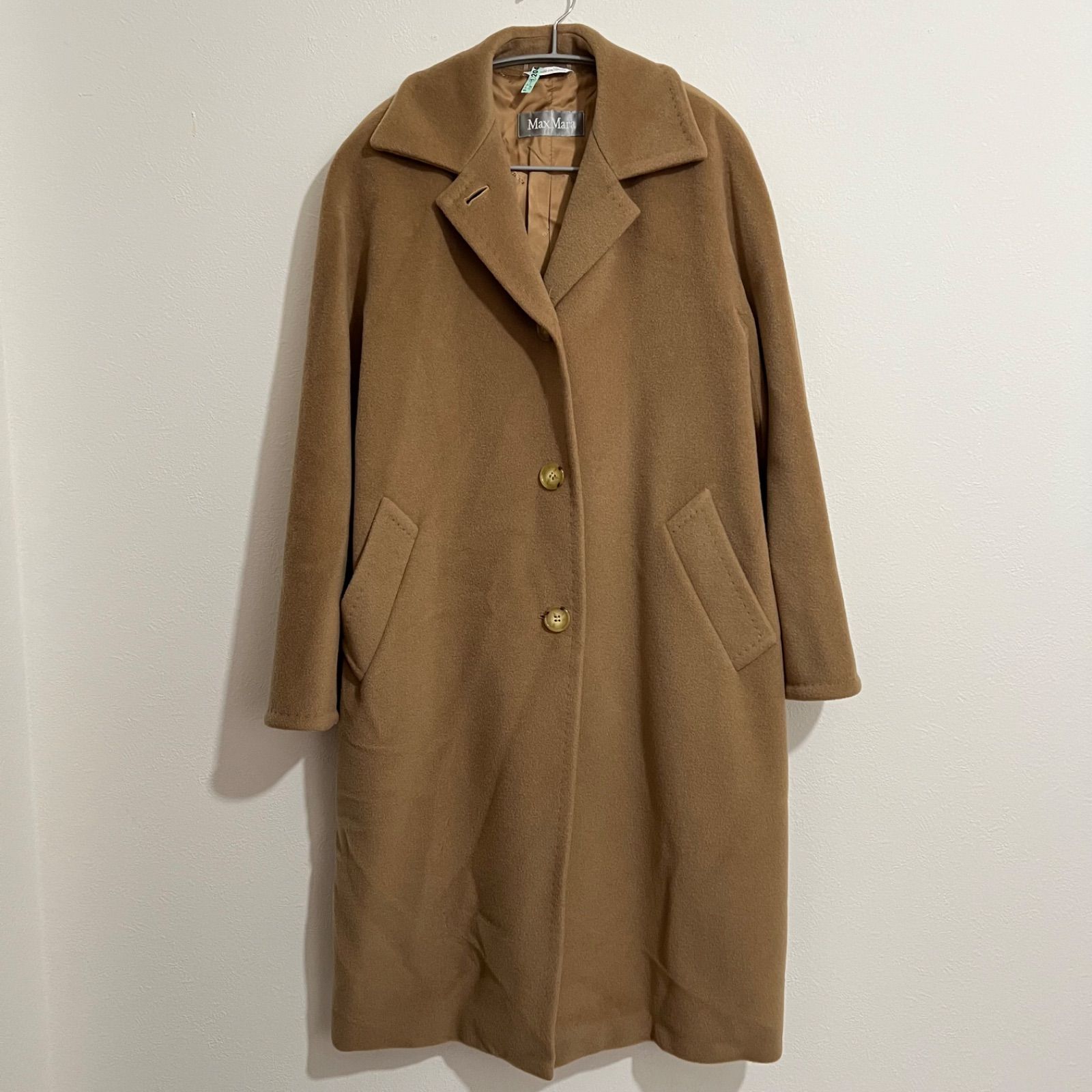 Z581 MaxMara マックスマーラ チェスターコート ロングコート ウール ...