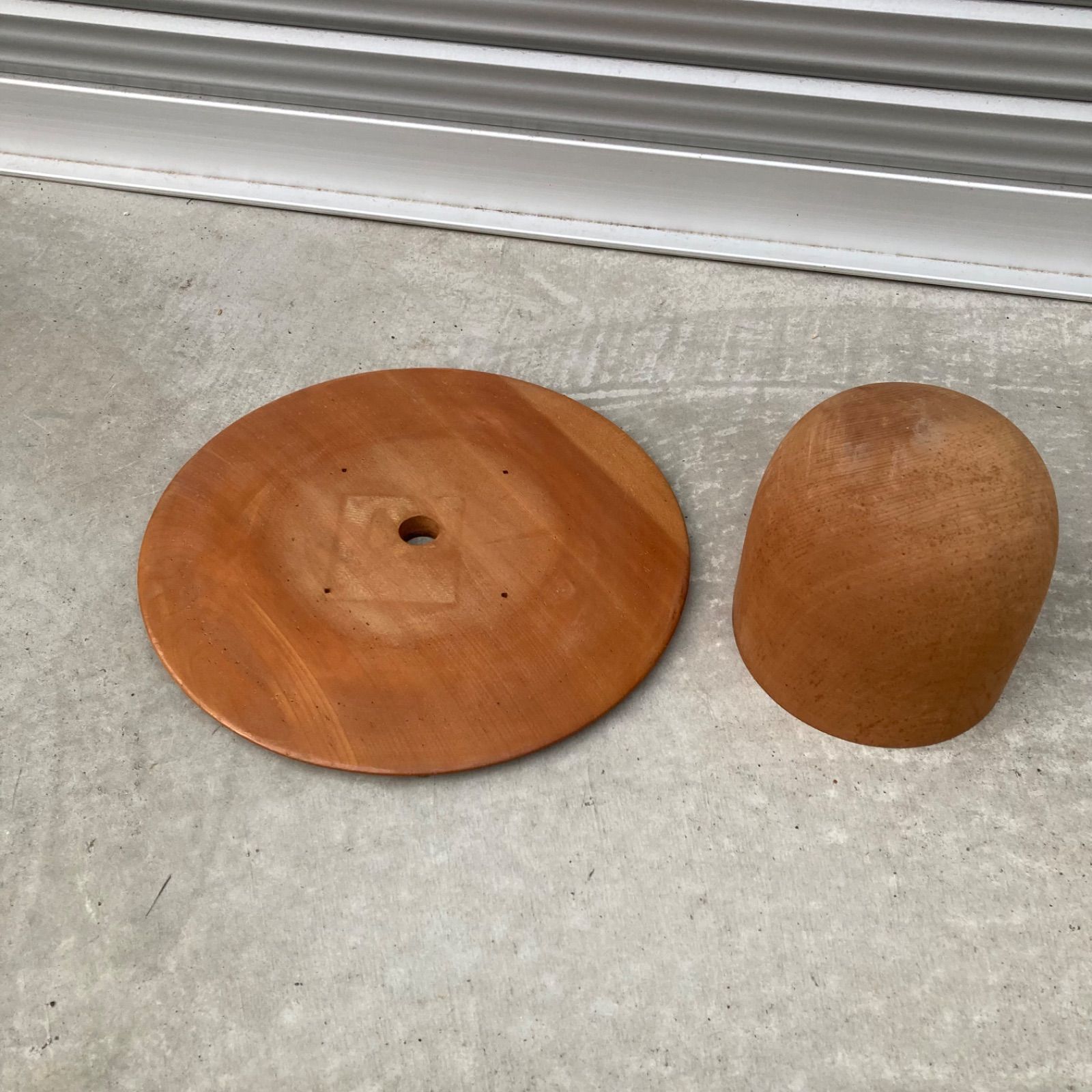 帽子 木型 クラウン レコード 2点セット 54cm ⑤