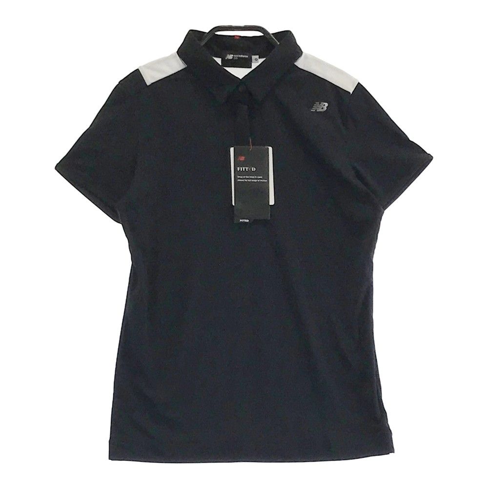 サイズ：0 NEW BALANCE GOLF ニューバランス 半袖ポロシャツ ブラック系 [240101323597]# ゴルフウェア レディース ストスト