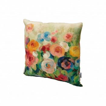 アーチストブルームシリーズ　クッションカバー　シルビアヴァシレバ「フラワーズオンモスグリーン」　AB-01753