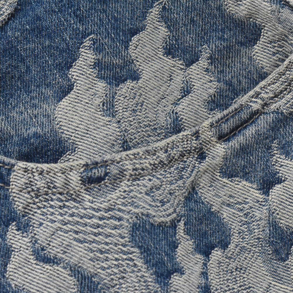 SUPREME (シュプリーム) 23SS Flames Jacquard Baggy Denim Short