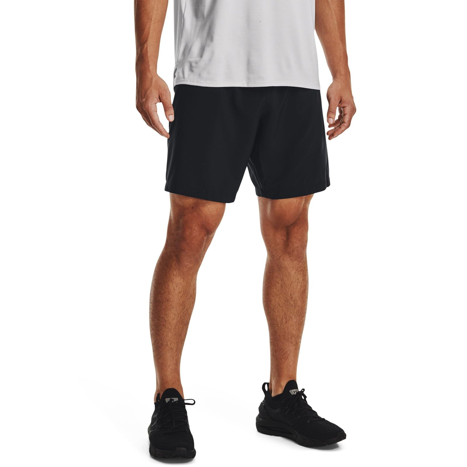 [アンダーアーマー] UA Woven Graphic Shorts [Black / / Penta Pink] [2XL]