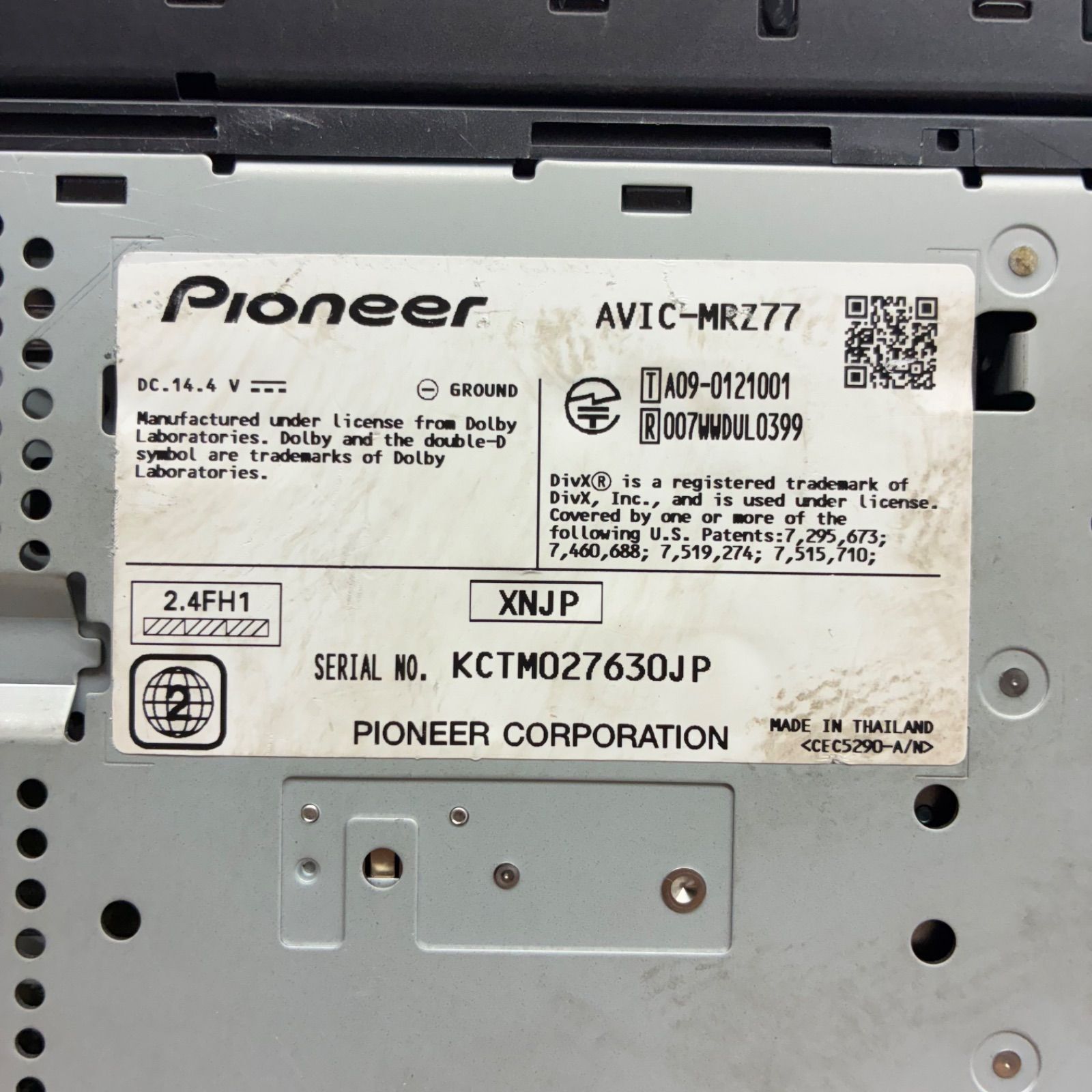 Y carrozzeria カロッツェリア Pioneer パイオニア 2DIN