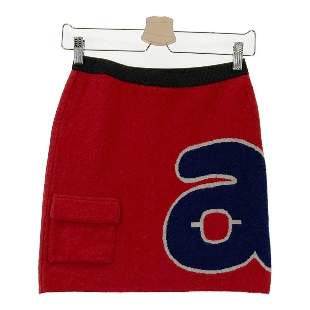 ☆新品　アルチビオニットスカート（36） アルチビオ ニットスカート マルチカラー×黒 ストライプ ウール