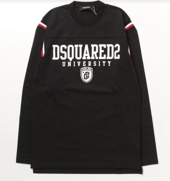 ディースクエアード DSQUARED2 UNIVERSITY T-SHIRTフットボール