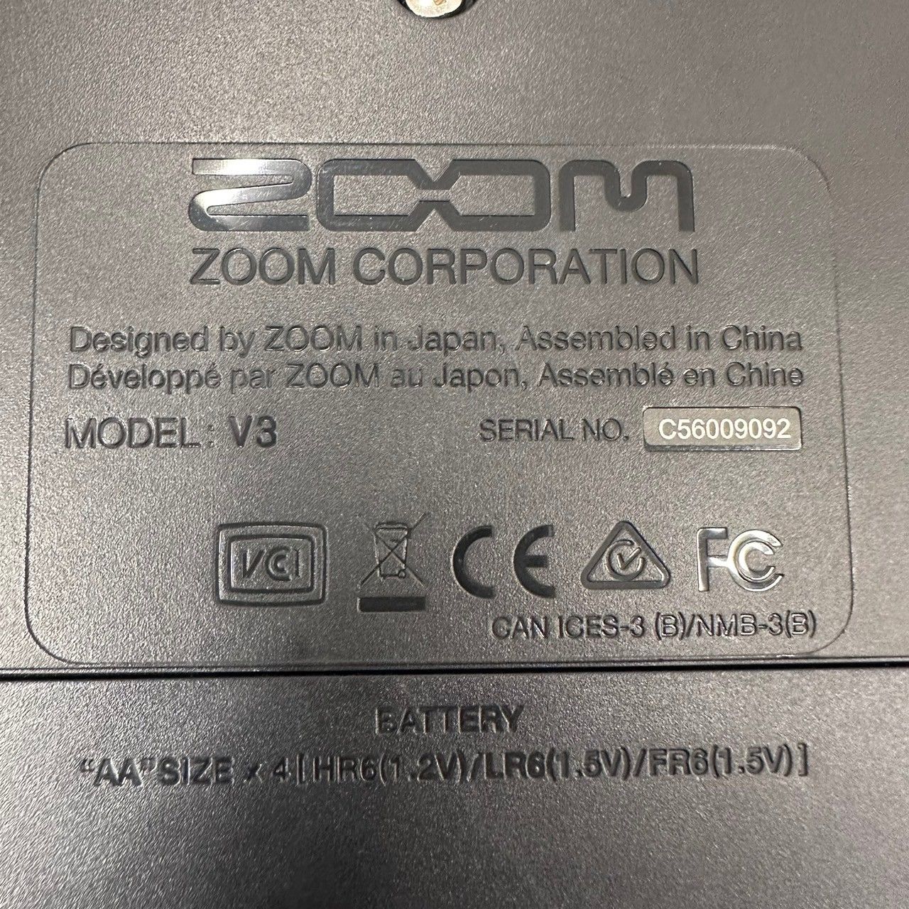 ZOOM ズーム マルチエフェクト ボーカルプロセッサ Vocal Processor V3 