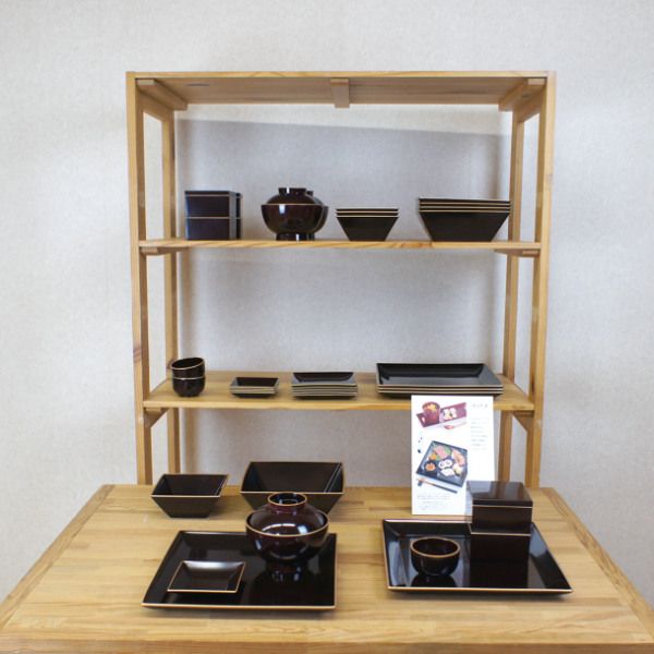 小鉢 19cm 大 角小鉢 溜渕金 抗菌 皿 食器 和食器 正月 おせち プラスチック 日本製 同色5個セット （ 電子レンジ対応 食洗機対応 中皿 取り皿 四角 深皿 八寸 中鉢 浅鉢 ワンプレート 割れにくい ）