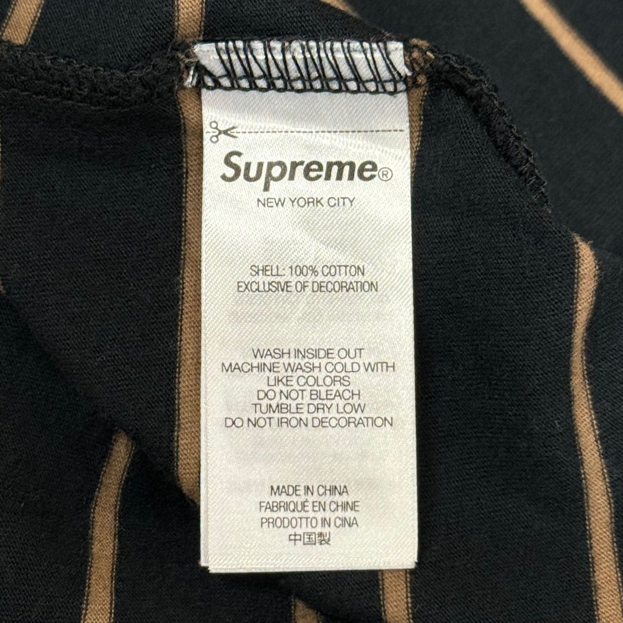 Supreme × MLVINS M ネイビー ストライプ ポロシャツ Supreme 24SS Melvins Stripe S/S Polo メルヴィンス ストライプ