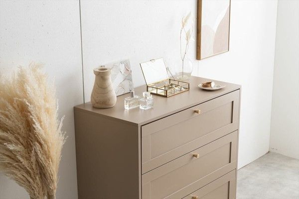 送料無料】ナチュラル脚付き チェスト 3段 引き出し 幅80cm チェスト 3