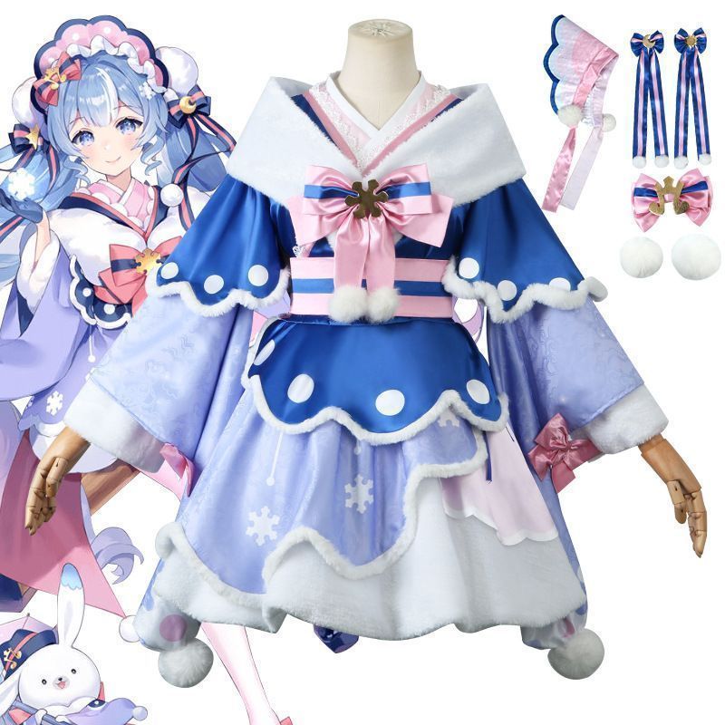 初音ミク 雪ミク 冬麗 コスプレ衣装 コスチューム 変装 仮装 学園祭 文化祭 ハロウィン イベント cosplay 舞台装 演出服 人気 グッズ