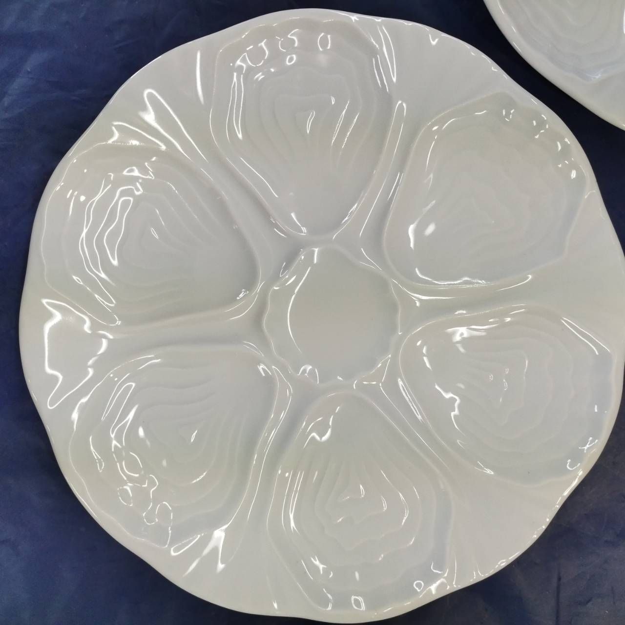 フランス オイスタープレート リモージュ ホワイト お皿 食器 2枚 2皿 PORCELAINE DE LIMOGES FRANCE AT1.33 【  Y 】 - メルカリ