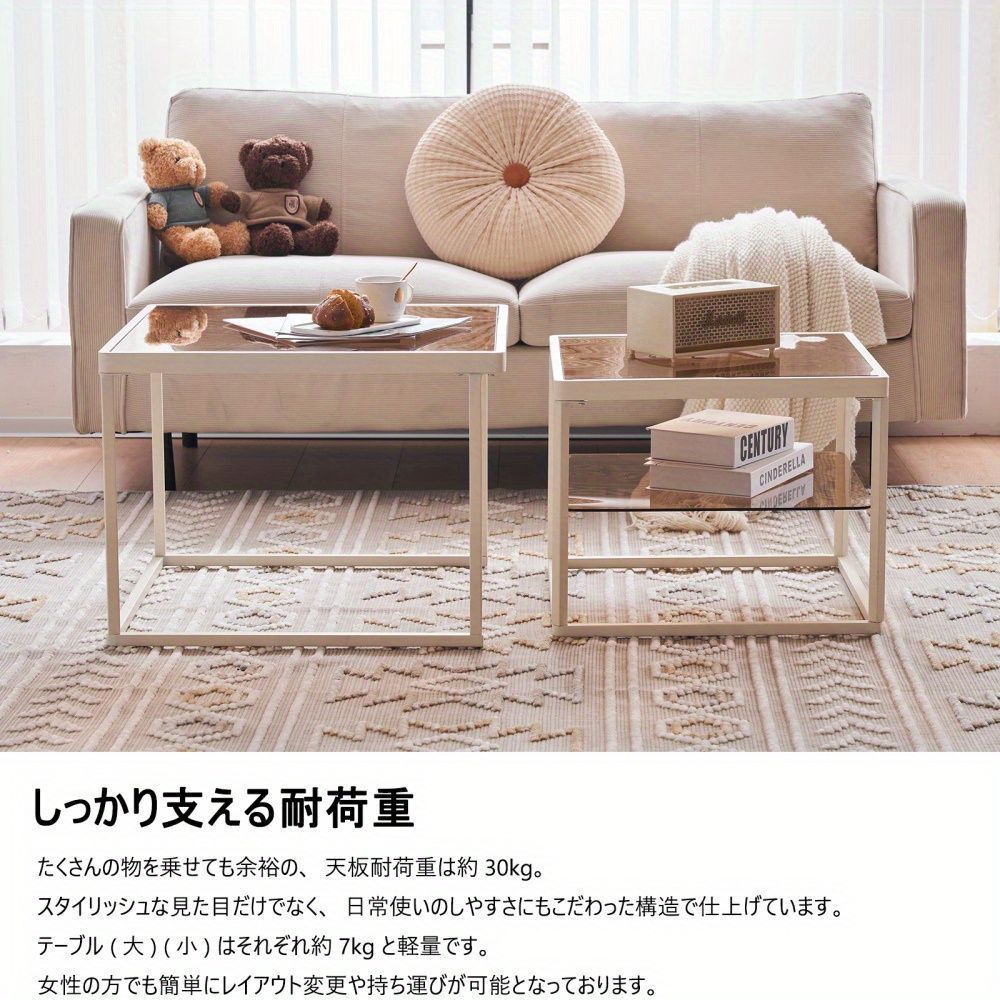 テーブル収納 ガラス センターテーブル ローテーブル ガラステーブル