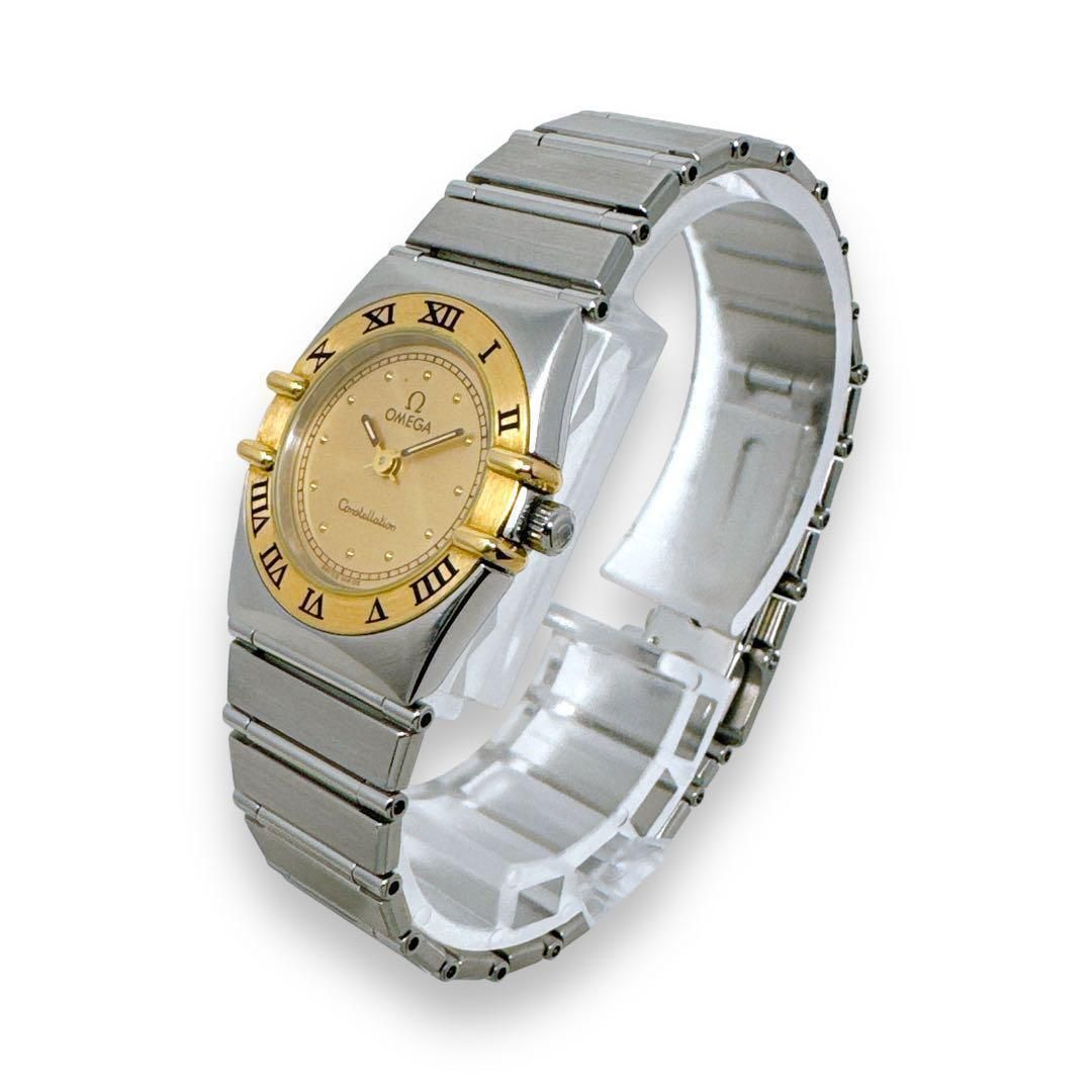オメガ コンステレーション ミニ K18 コンビ ゴールド レディース 時計 オメガ コンステレーション ミニ K18 コンビ ゴールド レディース 時計