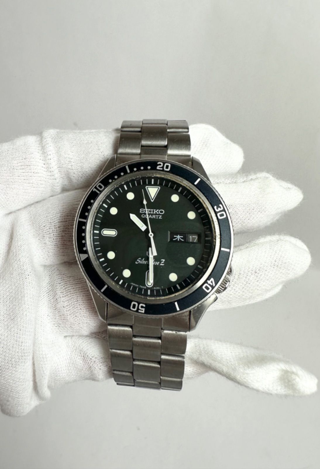 現状品】SEIKO SILVER WAVE Z 7546-6060 セイコー メンズ 腕時計 不動