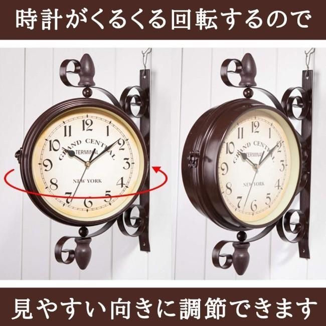 壁掛け時計 おしゃれ 北欧 アンティーク シンプル 掛け時計