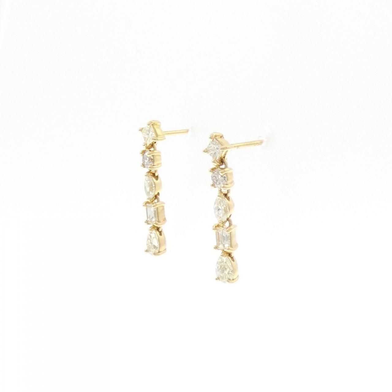 K18YG ダイヤモンド ピアス 0.70CT FORTGASGNV_COM_BR