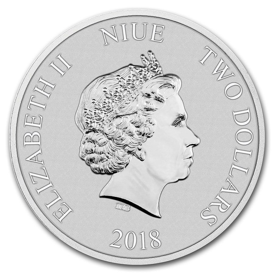 2018年ニウエ「チェコ・ライオン」銀貨１オンス5枚セット 保証書付き