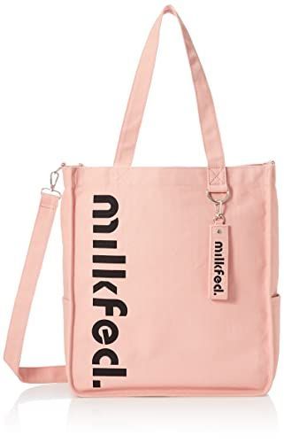 LtPINK [ミルクフェド] トートバッグ ROUND LOGO 2WAY PC TOTE レディース LtPINK