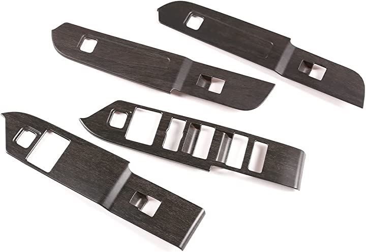 Sauicemy FOR Land Rover Defender 110 2020-2023年適用 ボタン フレーム カバー 2021 2022 2023に対応 右手運転( 樫の木の木目)