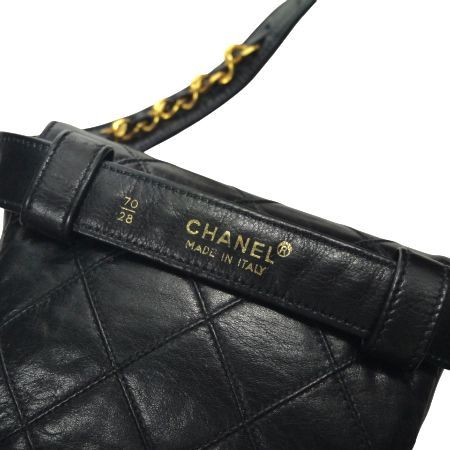 OLD CHANEL マトラッセウエストポーチ（黒）(SS-017B) - メルカリ