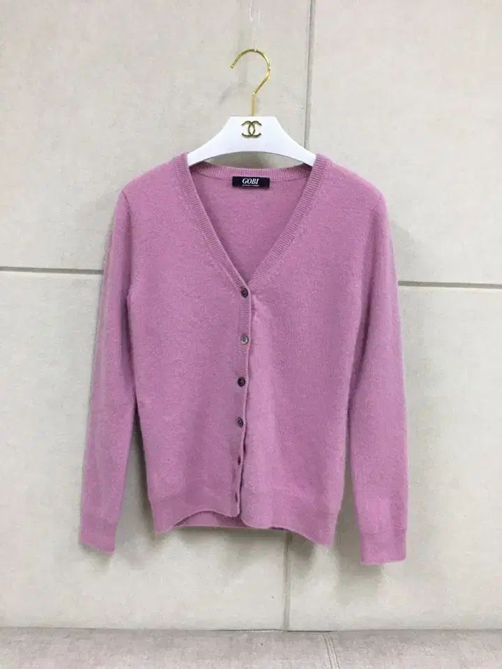 GOBI ゴビ ピンク色 カシミア100 カーディガン