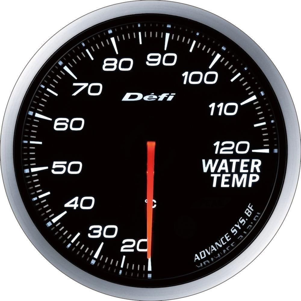 ホワイト_単品 デフィ(Defi) 日本精機 メーター【-Link ADVANCE BF】水温計 (ホワイト) DF10501