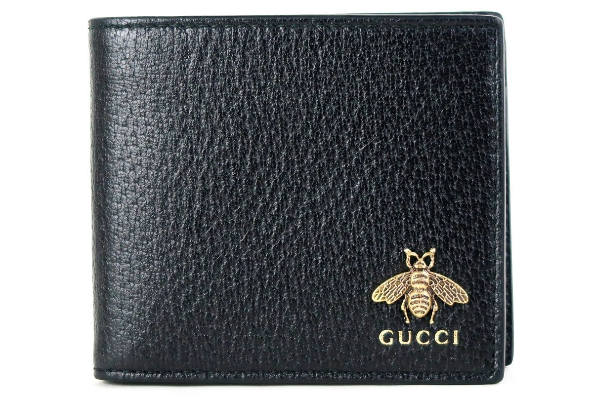 新品同様・未使用】GUCCI グッチ イタリア製 メタルビー 二つ折り財布 