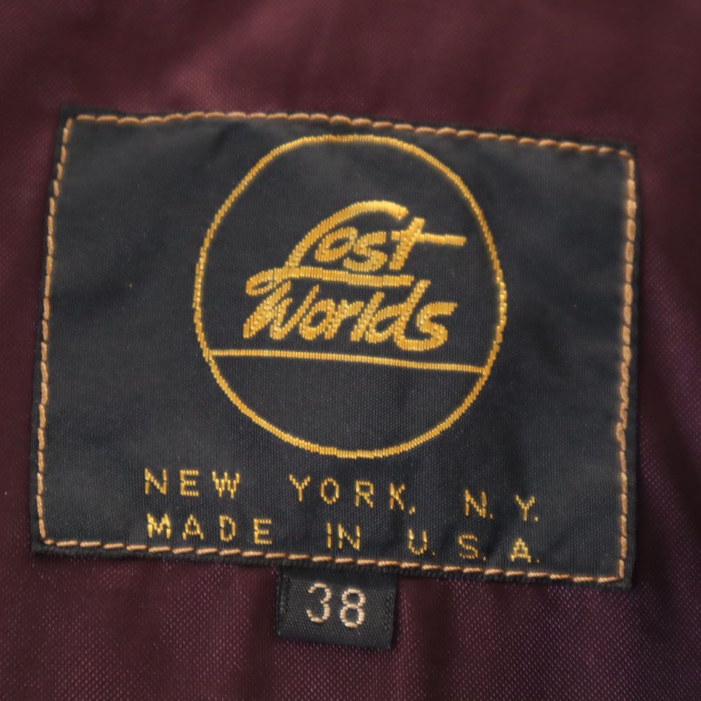黒金タグアメリカ製【lost world 】 レザーパンツ タロン製ジッパー 黒金タグアメリカ製【lost world 】 レザーパンツ タロン製ジッパー