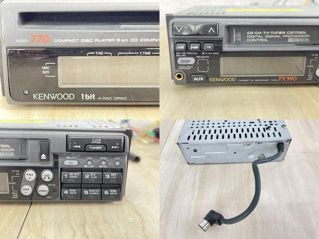 ケンウッド CDプレーヤー カセットレシーバー 2台セット 【中古