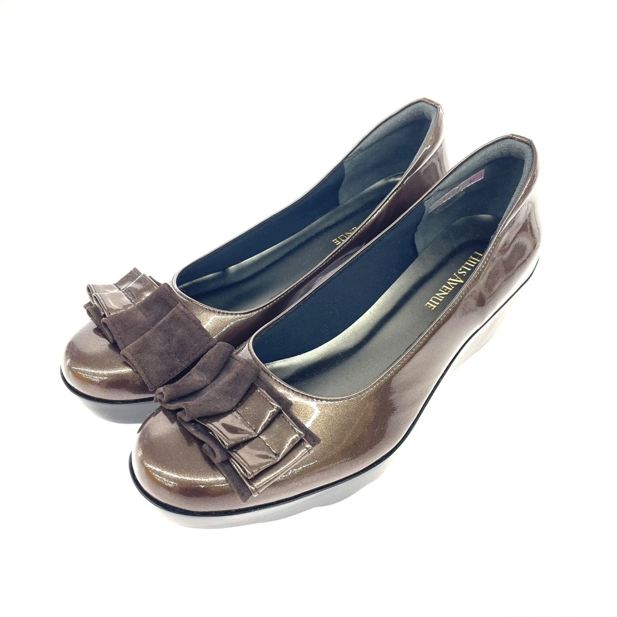 美品】HILLS AVENUE ヒルズアベニュー スエード パンプス 24.5 ヒルズ