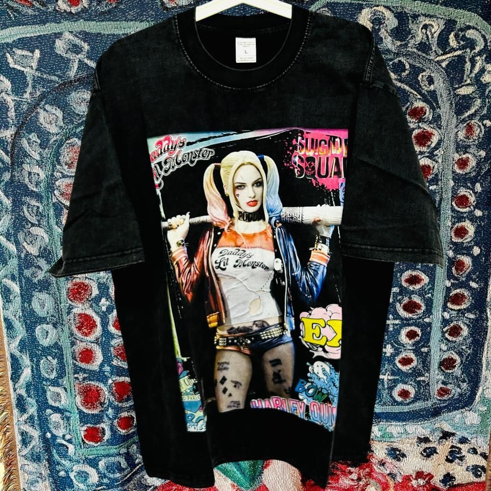 スーサイド スクワッド Tシャツ ティーシャツ ダメージ加工