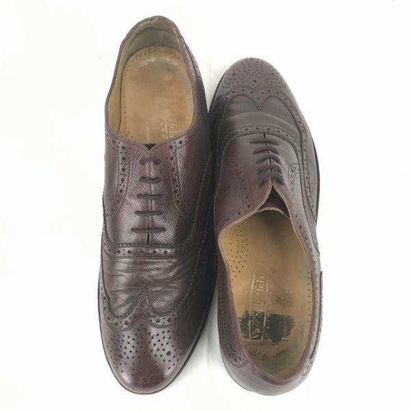 80s-90s?Vintage★VAN SCHAFFELAER　最高級本革　フルブローグ　28.5-29.5　バーガンディ　グッドイヤー製法　ウィングチップシューズ　管理NO.XB163 80s-90s?Vintage☆VAN SCHAFFELAER 最高級本革 フルブローグ 28.5-29.5