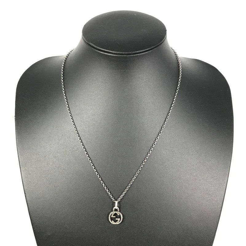 品 GUCCI グッチ インターロッキング ペンダント ネックレス 455535 182-251014-na-04-tag