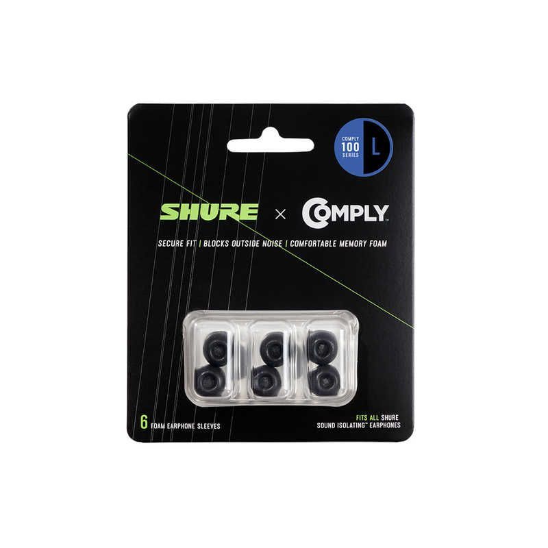 新品 未開封 】 SHURE イヤホン交換用Comply製ソフトフォーム 