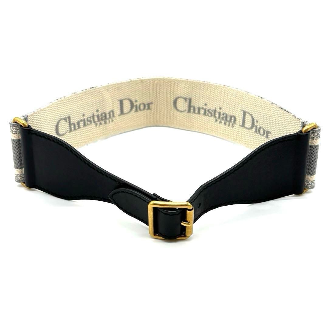 Dior グレー ロゴ レザーベルト 入手困難！正規品 Christian dior クリスチャンディオール エン