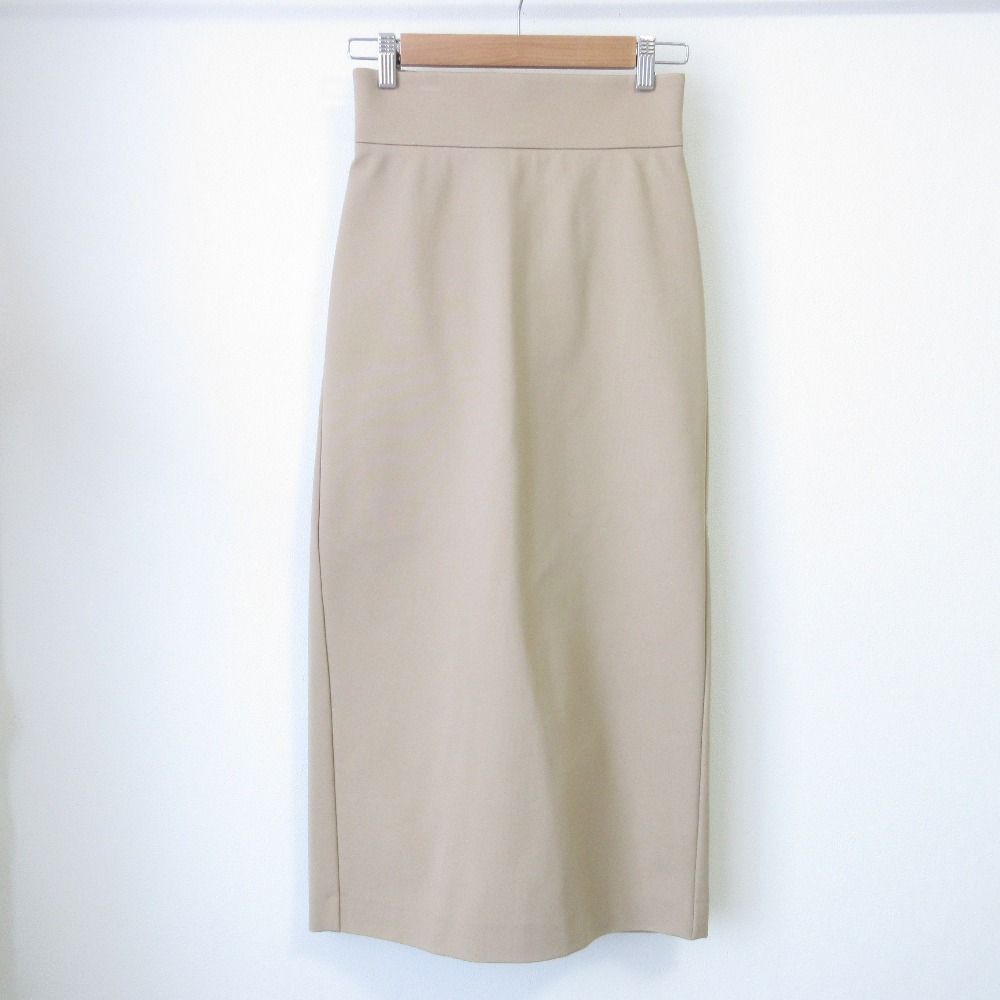 24SS BEIGE ベイジ ALBAN バックスリット タイトロングスカート 0サイズ ベージュ レディース 古着