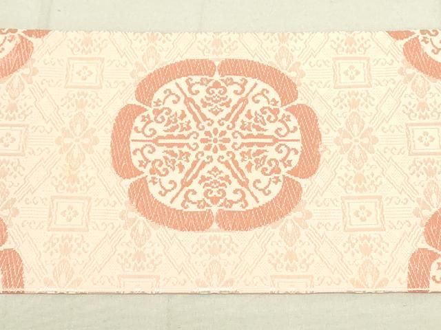 平和屋着物◎九寸名古屋帯 唐織 抽象花文 正絹 逸品 DAAX7245qp - メルカリ