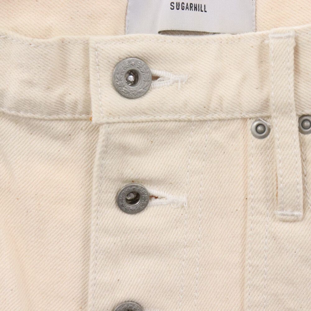 SUGARHILL (シュガーヒル) 21SS Washed Double Knee Pants ボタンフライ ウォッシュド ダブルニー ワイドパンツ  アイボリー 21SSPT08 - メルカリ