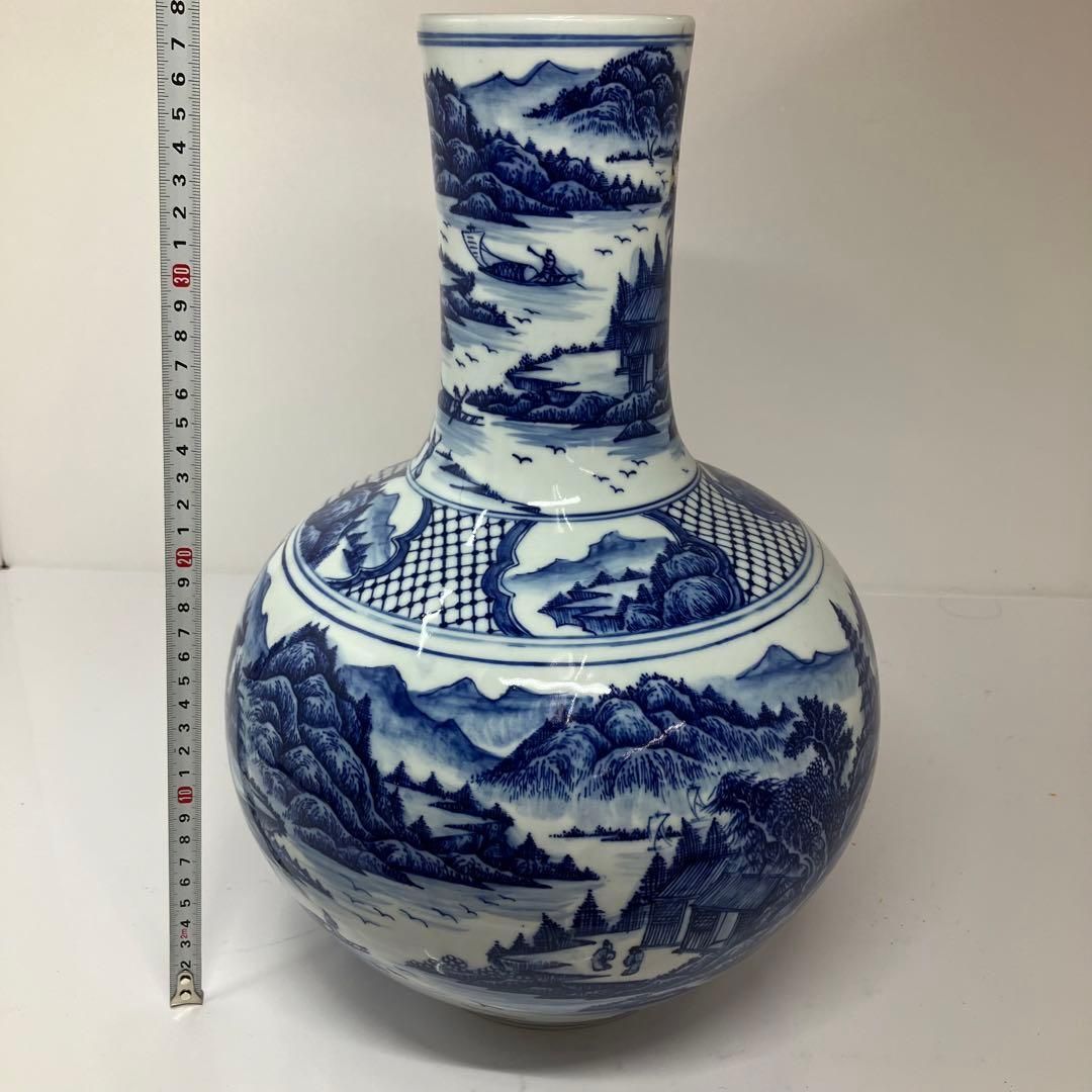 青花大花瓶 高さ38cm