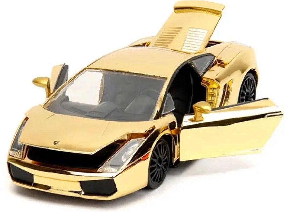 ワイルドスピード　ダイキャストカー ゴールデンランボルギーニ　国内300台限定 ワイルドスピード ランボルギーニ ダイキャストカー ゴールド