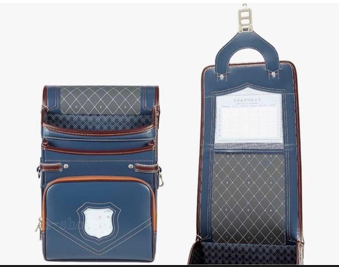 【新品】軽量ランドセル A4フラットファイル対応 ブラック×ブルー 男の子 新品】軽量ランドセル A4フラットファイル対応 ブラック×ブルー 男の子