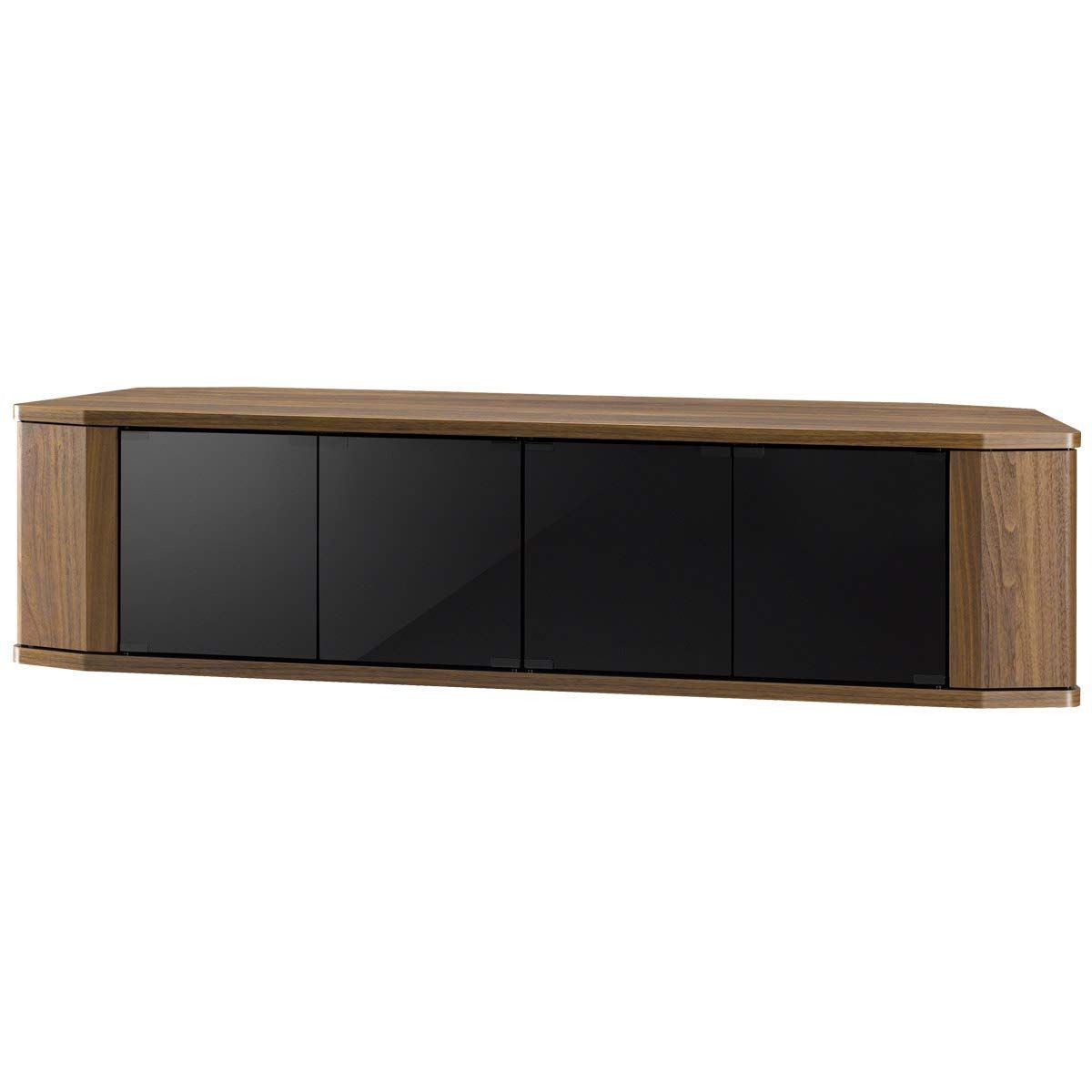 人気商品 65型 幅150cm RACINE ブラウン テレビ台 コーナー対応 キャスター付き 朝日木材加工 RCA-1500AV-CR