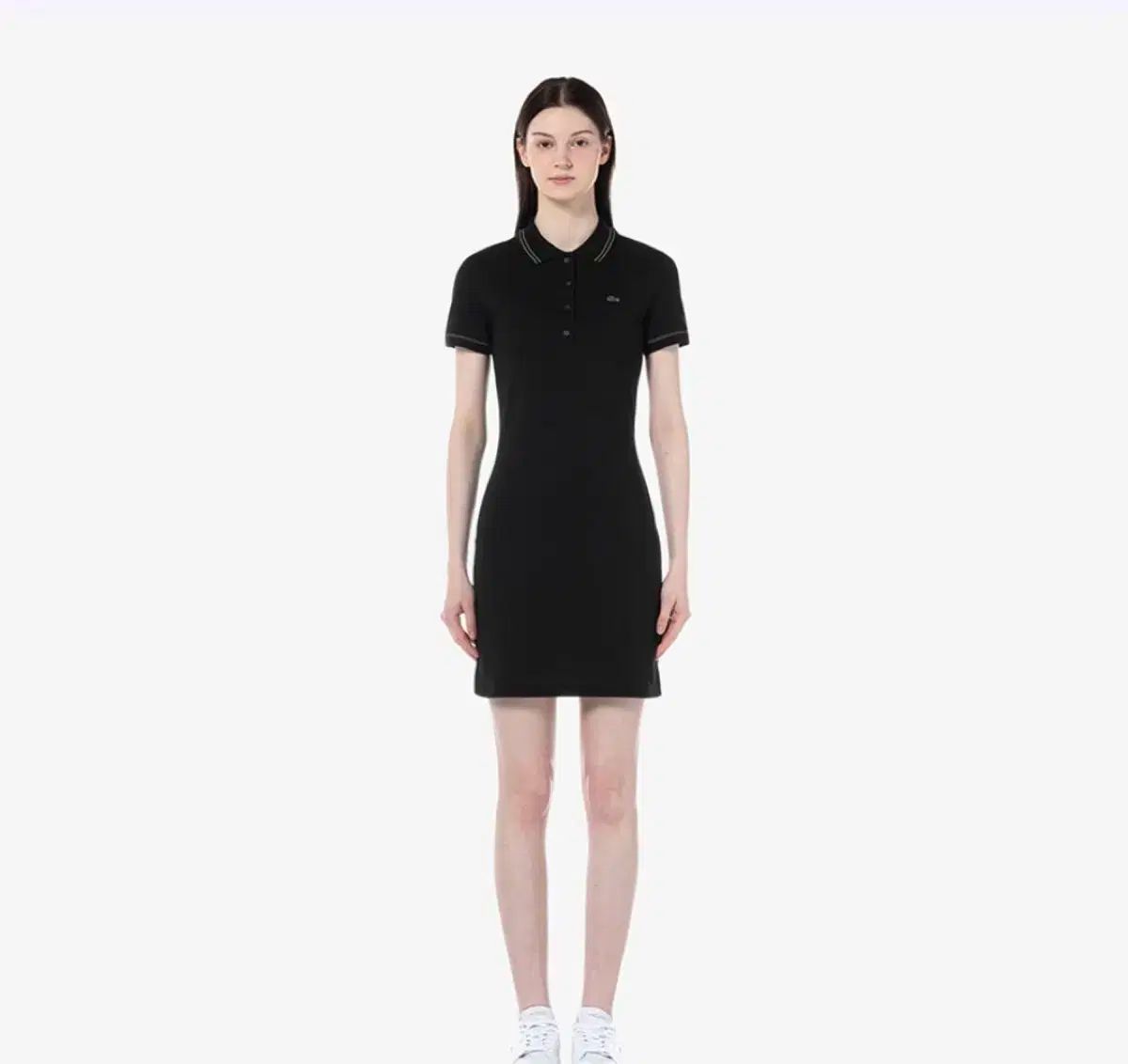 LACOSTE ラコステ ミニピクス ステッチ ワンピース 黒 36