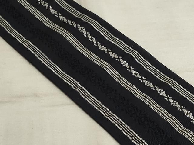 平和屋着物男性　本場筑前博多織　角帯　献上文　正絹　逸品　AAAN3617tg