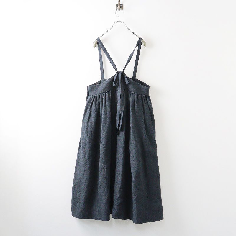 MAGALI マガリ サロペット ベージュ ワイド タック ワンピース パンツ