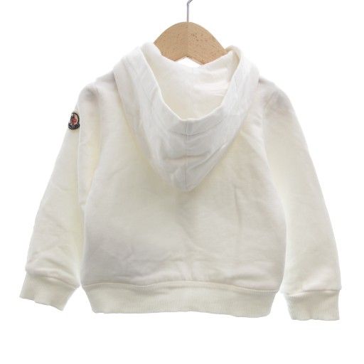 モンクレール MONCLER ジップアップパーカー プリント ロゴ 86 cm 白 ホワイト JS GY 42