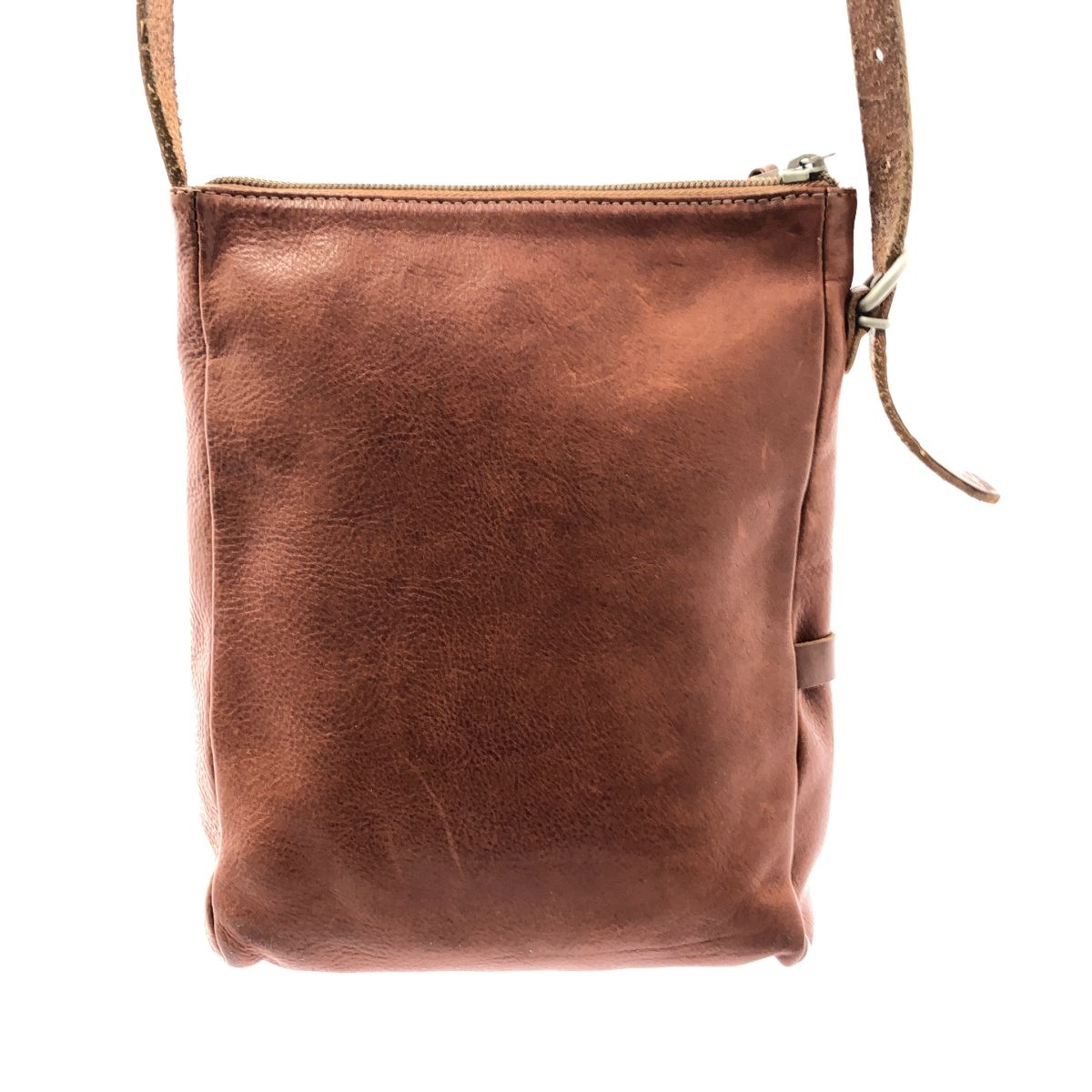 IL BISONTE イルビゾンテ ショルダーバッグ ブラウン レザー メンズ