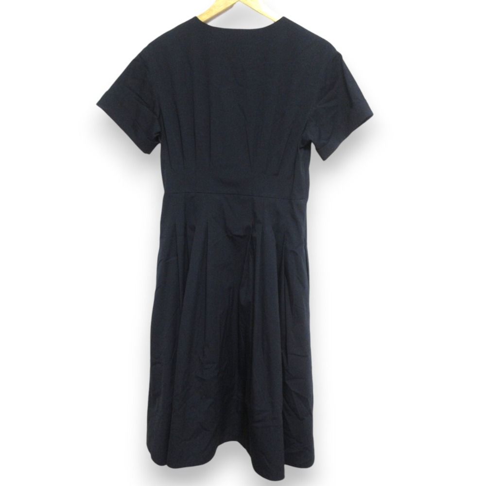 FOXEY フォクシー Dress Chesca 半袖 ワンピース 41451 サイズ40 ミッドナイトブルー ネイビー レディース 古着
