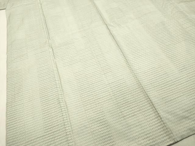 平和屋着物○本場大島紬 白大島 9マルキ 幾何学文様 正絹 逸品 DAAT1460tw